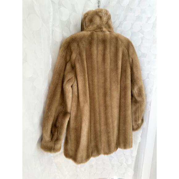 Vintage 70's Womens Faux Fur Teddy Coat Bisque Beige Size Small EUC USA MADE - Picture 6 of 14